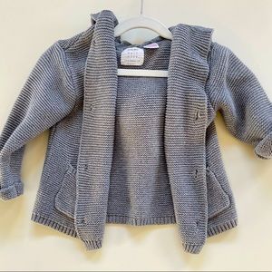 Zara Baby Penguin Knit Coat, 12-18m, like new